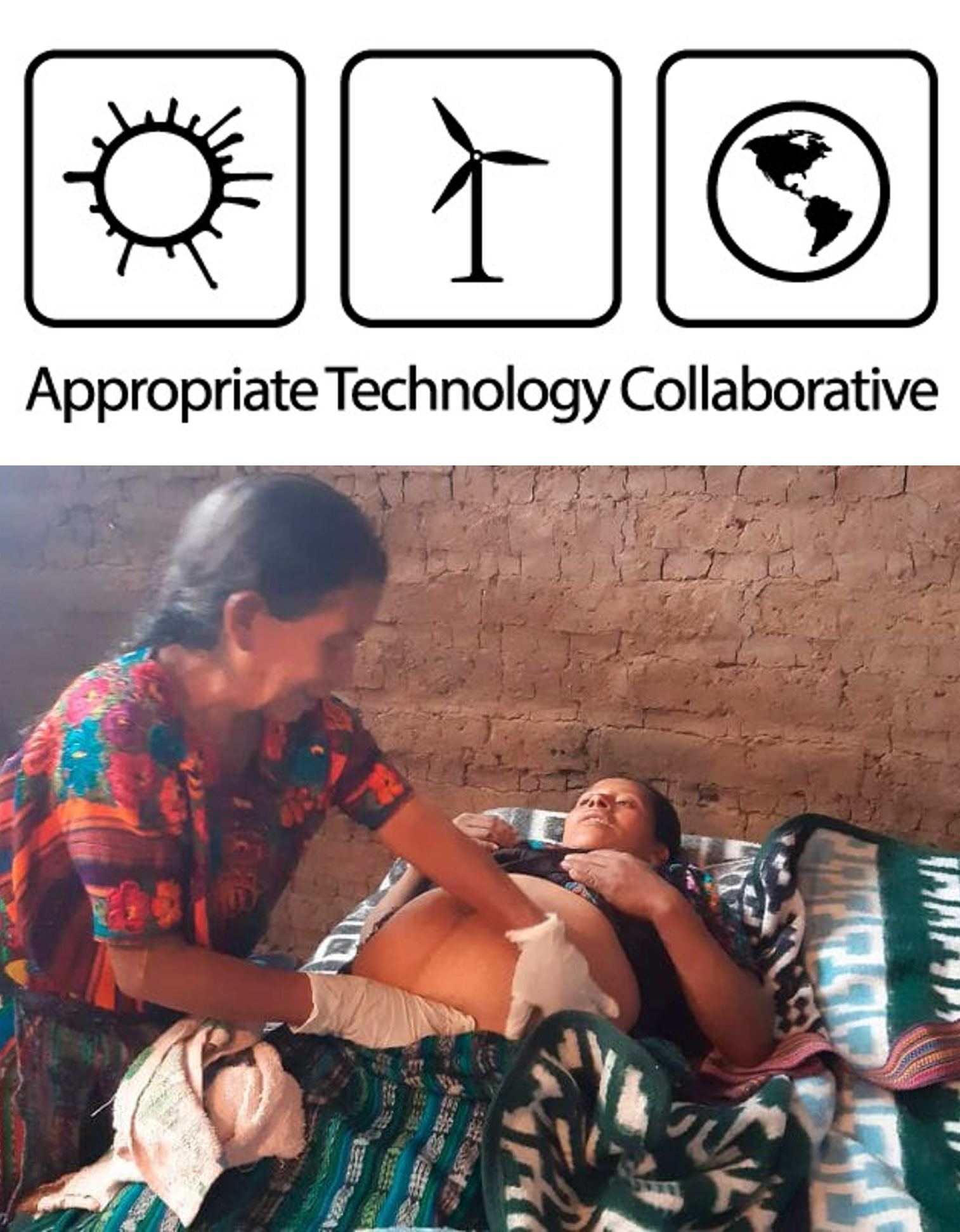 A traditional midwife conducting a prenatal wellness check in Guatemala.